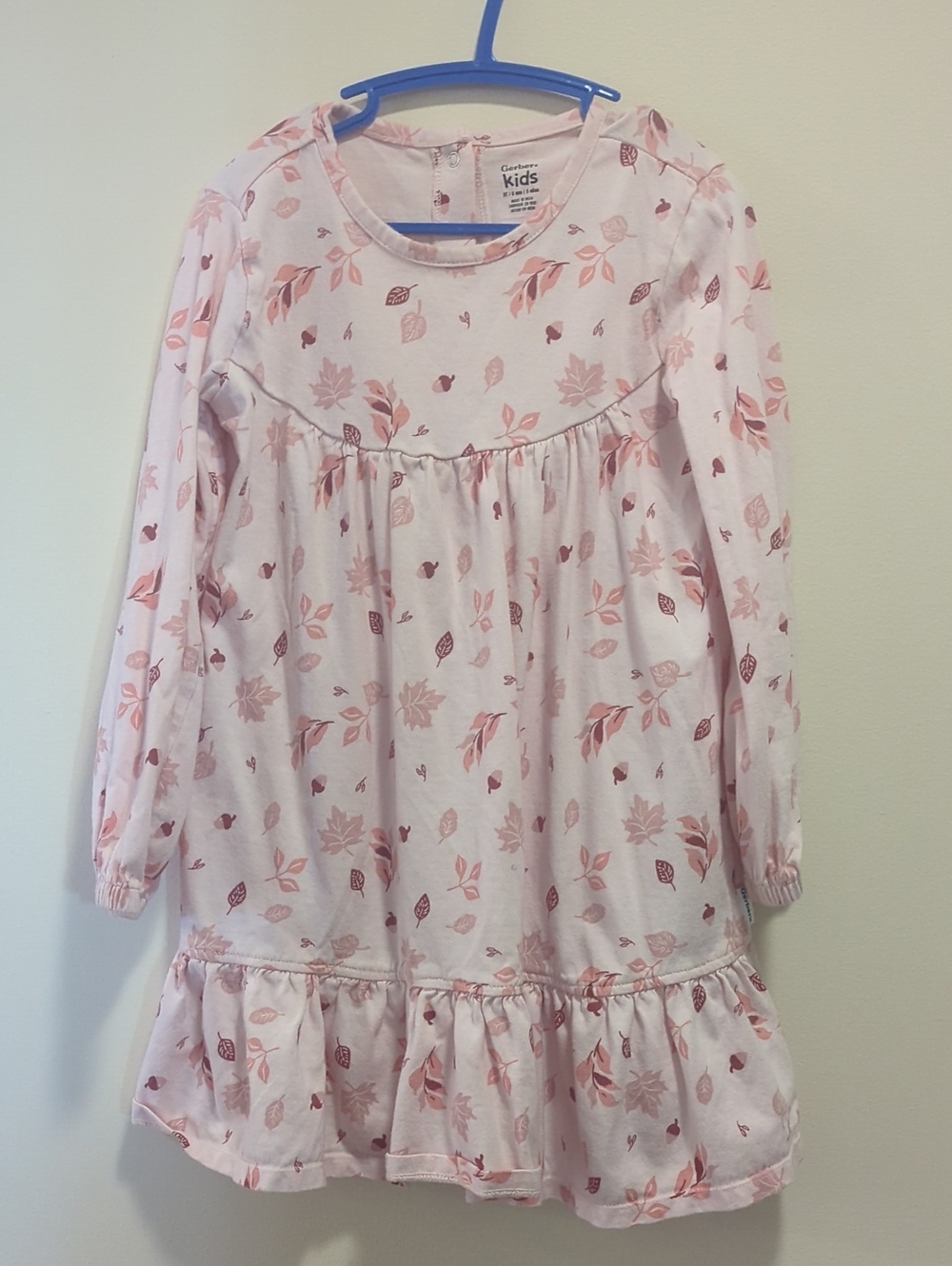 Gerber Light Pink Fall  Long-Sleeve Dress